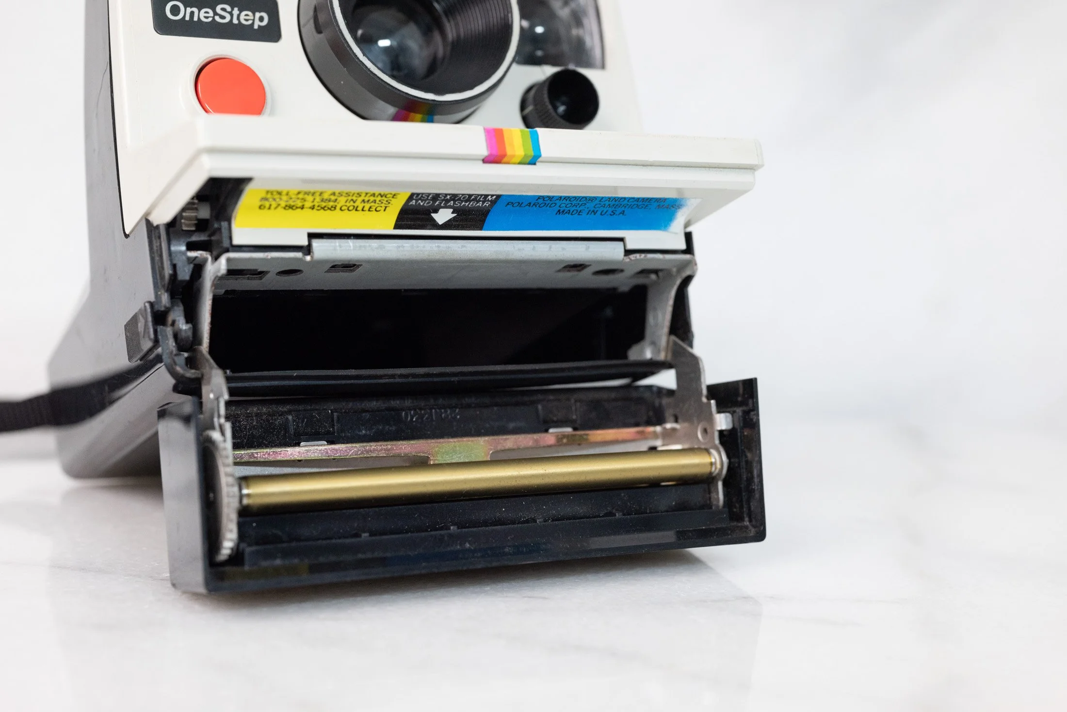 Polaroid One Step Instant Land Camera Rainbow Stripe - SX-70